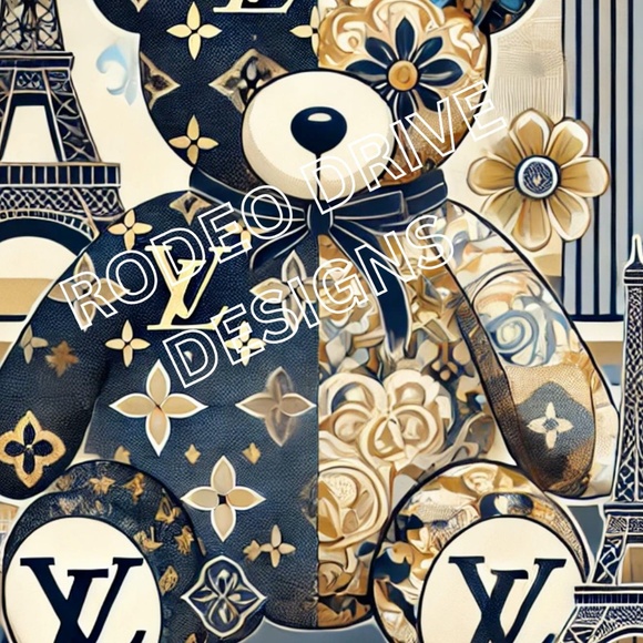 Louis Vuitton City Bear Series - Paris 11x17 Print by Rodeo Drive Designs - Picture 2 of 2